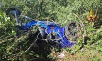 Le immagini del terribile incidente a Brenzone: il trike precipitato nel dirupo a strapiombo sul lago