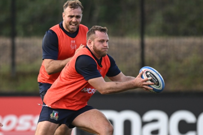 La nazionale italiana di Rugby in ritiro a Verona