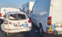 Maxi tamponamento in A4: 11 veicoli coinvolti, molti feriti