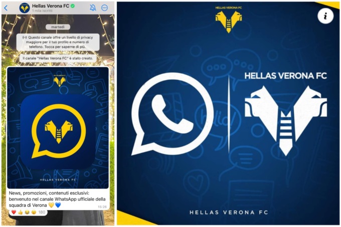 Hellas Verona sbarca su Whatsapp: ecco come iscriversi al canale e come funzionerà