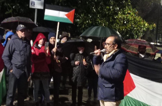 In piazza Pradaval una manifestazione a sostegno del popolo palestinese