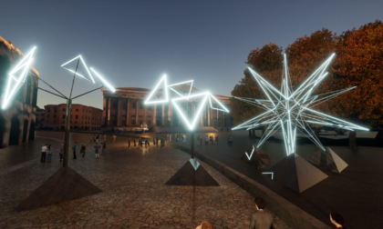Una stella cometa "alternativa" per Natale 2023 in piazza Bra, ecco la nuova installazione