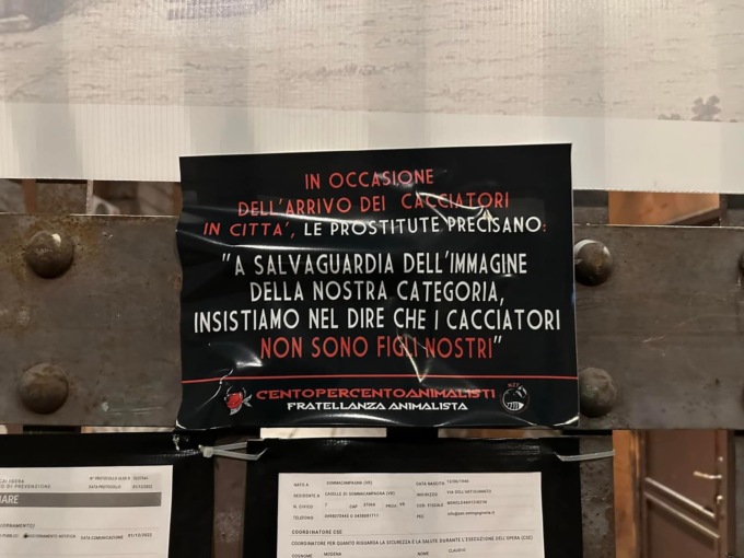 Protesta Centopercentoanimalisti Verona