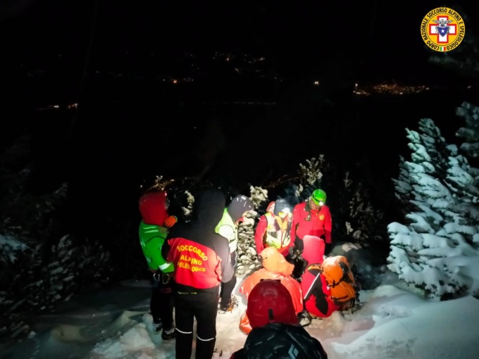 Escursionisti bloccati dalla neve a 1.750 metri sul Monte Baldo, uno ha rischiato l’ipotermia