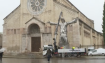 Papa Francesco sarà accolto a Verona da una statua di Cristo alta 10 metri e formata da persone che si abbracciano