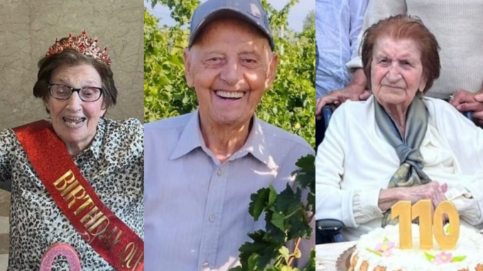 Tanti auguri ai nonni centenari Dante e Giuseppina, Rita invece ha spento 110 candeline!