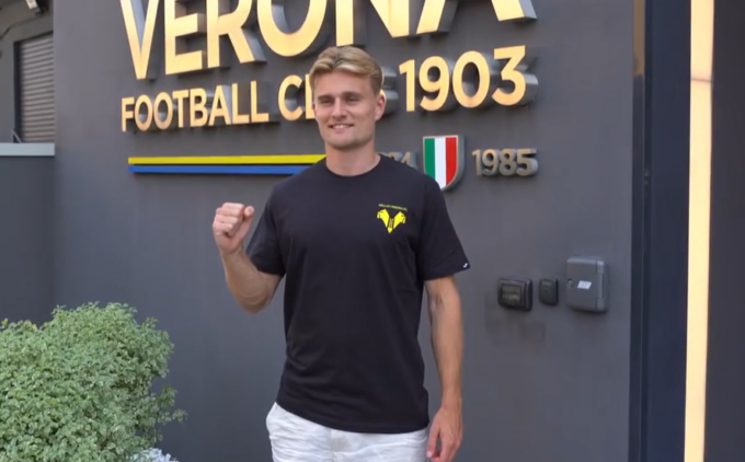 Novità sulla fascia sinistra per l’Hellas Verona, dalla Danimarca arriva il terzino Martin Frese