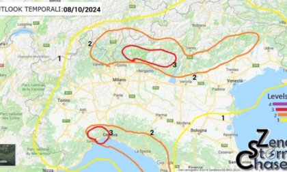 Martedì 8 ottobre 2024 di pioggia sul Veneto, scatta l'allerta arancione in provincia di Verona