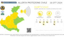 Allerta gialla in Veneto: piogge intense a Verona e in provincia, criticità idrogeologica e idraulica