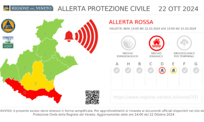 Nuova piena del Po tra martedì 22 e mercoledì 23 ottobre 2024, allerta rossa in provincia di Verona