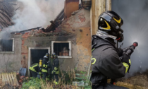 Incendio in uno stabile abbandonato a Pescantina