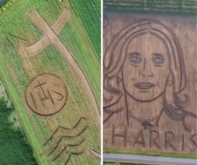 Dopo il ritratto per Kamala Harris, Gambarin torna con la nuova Land Art dedicata al Giubileo 2025