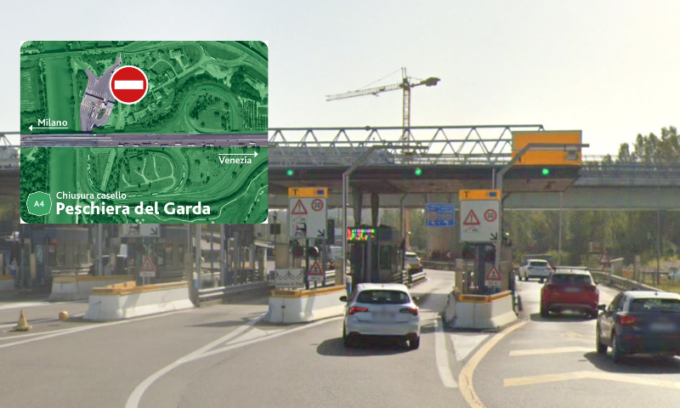 Lavori linea TAV, chiuso il casello dell’A4 di Peschiera del Garda dal 10 gennaio al 2 febbraio 2025