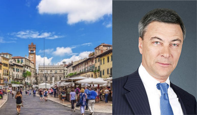 Nuovo residente VIP in città, a due passi da Piazza Erbe: lo “zar” di Gazprombank