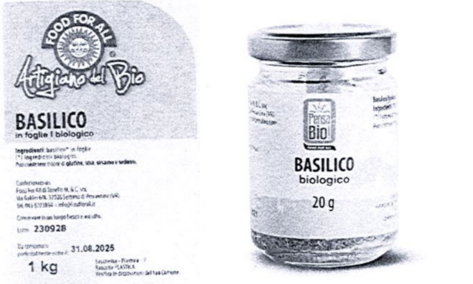 Allerta alimentare, ritirati per rischio chimico lotti di basilico prodotti a Pescantina