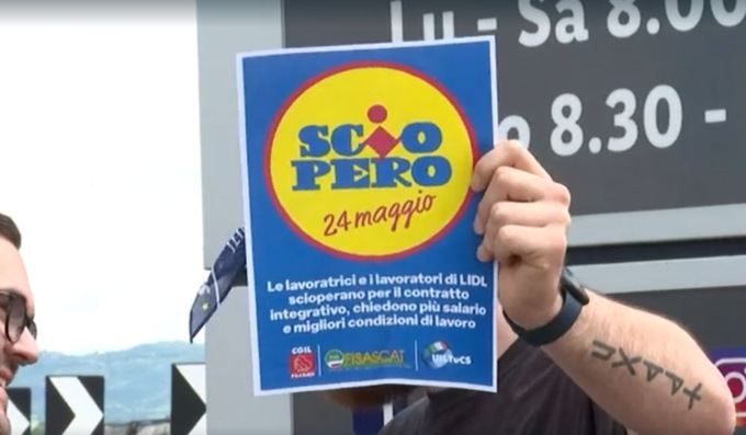 “Con 7 miliardi di fatturato ci offrono buoni spesa”: i dipendenti LIDL in sciopero ad Arcole