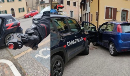 Inseguimento in centro a Tregnago, 25enne arrestato con una pistola a salve modificata
