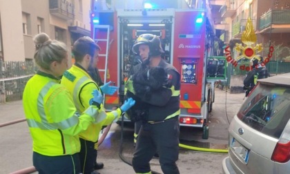 Incendio in appartamento a Verona: un ferito e due cani salvati dai Vigili del Fuoco