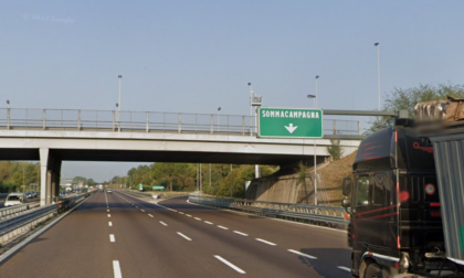 Scontro tra auto e moto sull’A4 tra Sommacampagna e Peschiera: due feriti