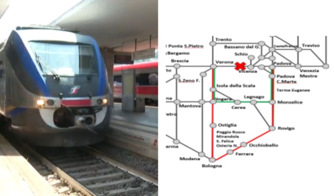 Verona-Vicenza: stop ai treni per venti giorni ad agosto