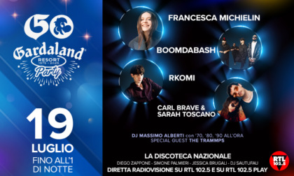 50 anni di Gardaland, grande festa con il 19 luglio con Rkomi, Michielin, Boomdabash, Carl Brave e Sarah Toscano