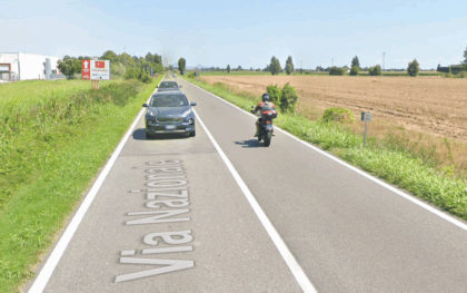 Incidente in via Nazionale a Minerbe, morto motociclista nel tamponamento con un’auto