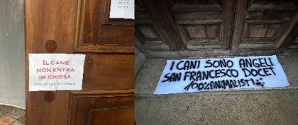 Il parroco vieta l’ingresso ai cani nella chiesa di San Nicolò
