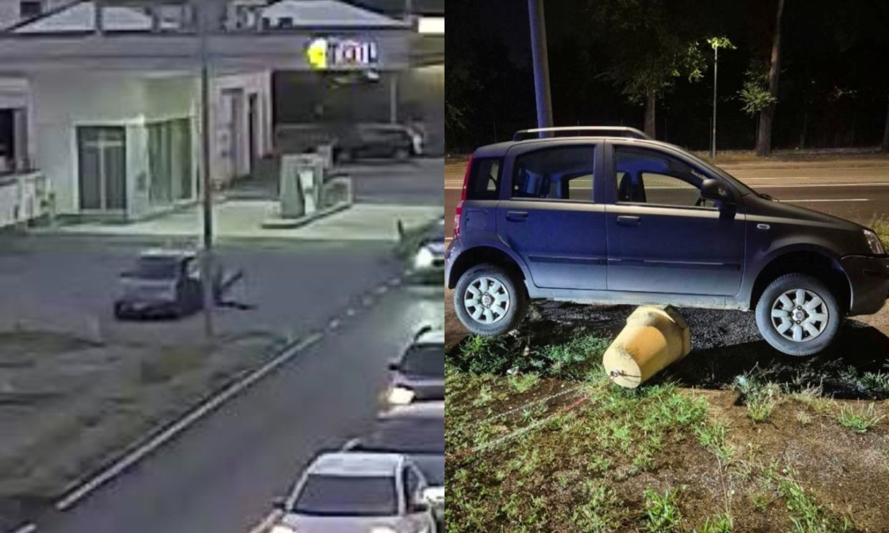 I freni si bloccano all’improvviso, lei sterza e si lancia fuori dalla Fiat Panda prima dell’incidente