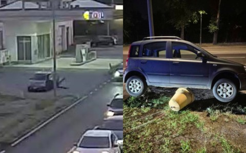 I freni si bloccano all’improvviso, lei sterza e si lancia fuori dalla Fiat Panda prima dell’incidente