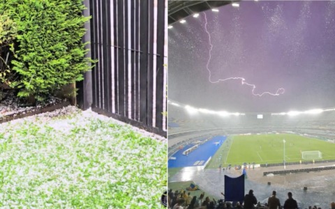 Grandine sul Veronese, blackout e disagi: sospesa Verona-Venezia di Coppa Italia