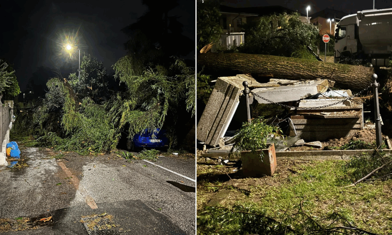 Maltempo in Veneto, San Bonifacio colpito da un downburst