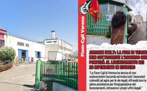 Vertenza Ammann Bussolengo, Fiom CGIL non firma l’accordo tra azienda e RSU: “I lavoratori agiscano per vie legali”