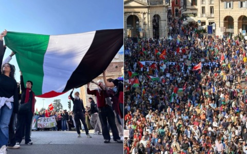 Verona per Gaza e per la Flotilla: migliaia in corteo, università occupata dagli studenti