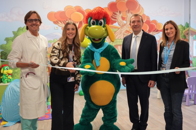 Inaugurata all’ospedale di Negrar la nuova area giochi pediatrica ispirata a Gardaland