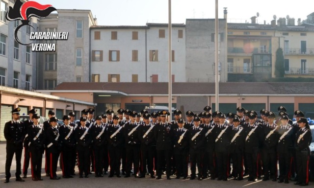 50 nuovi Carabinieri assegnati alla provincia di Verona, accolti dal comandante Papagno