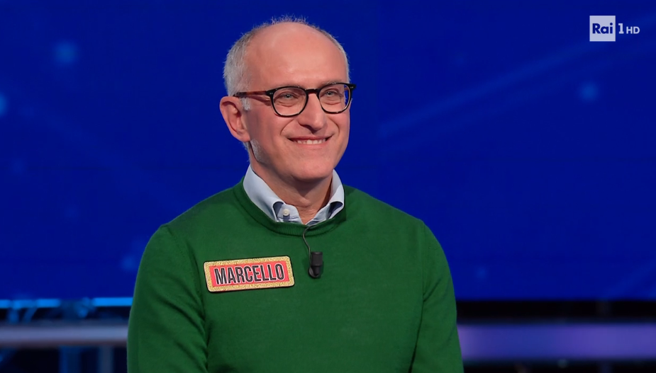 Marcello da Verona all’Eredità, alla Ghigliottina vince 18mila euro: questa sera la sua 17esima puntata