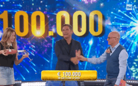 L’Eredità: Marcello trionfa alla Ghigliottina, dopo 19 puntate, e conquista 100mila euro