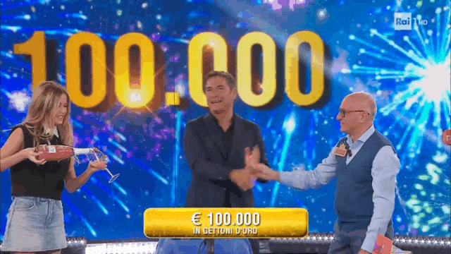 L’Eredità: Marcello trionfa alla Ghigliottina, dopo 19 puntate, e conquista 100mila euro