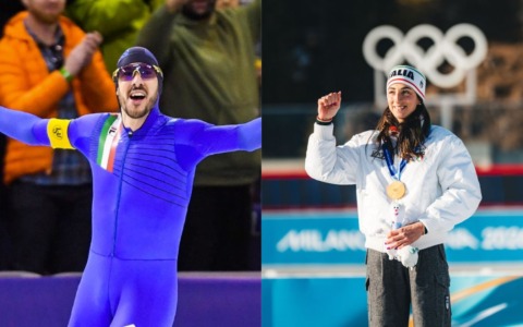 Milano Cortina 2026, gli ori veneti Davide Ghiotto e Lisa Vittozzi portabandiera alla cerimonia finale a Verona