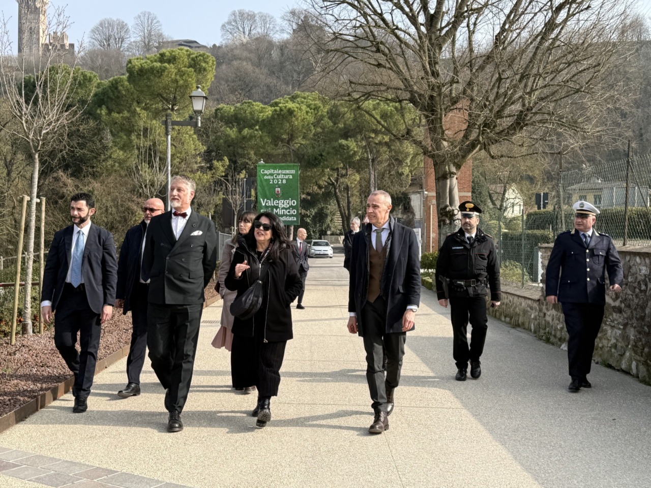 Valeggio sul Mincio accoglie il Ministro Giuli per la candidatura a Capitale 2028