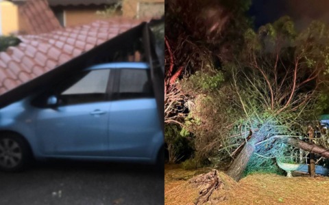 Veneto travolto dal maltempo: diluvio e tromba d’aria si abbattono su Verona